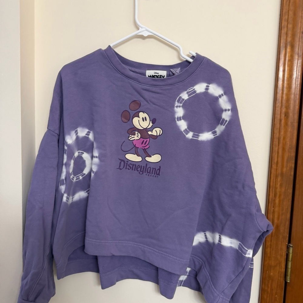 Disney Purple Tie-Dye Mickey Mouse Sweatshirt